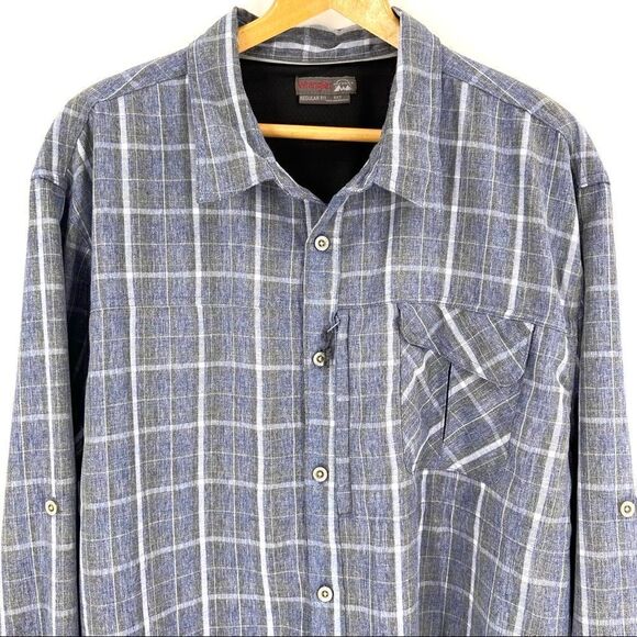 Wrangler Outdoor Men’s Plaid Utility Shirt 2XT - Picture 4 of 13